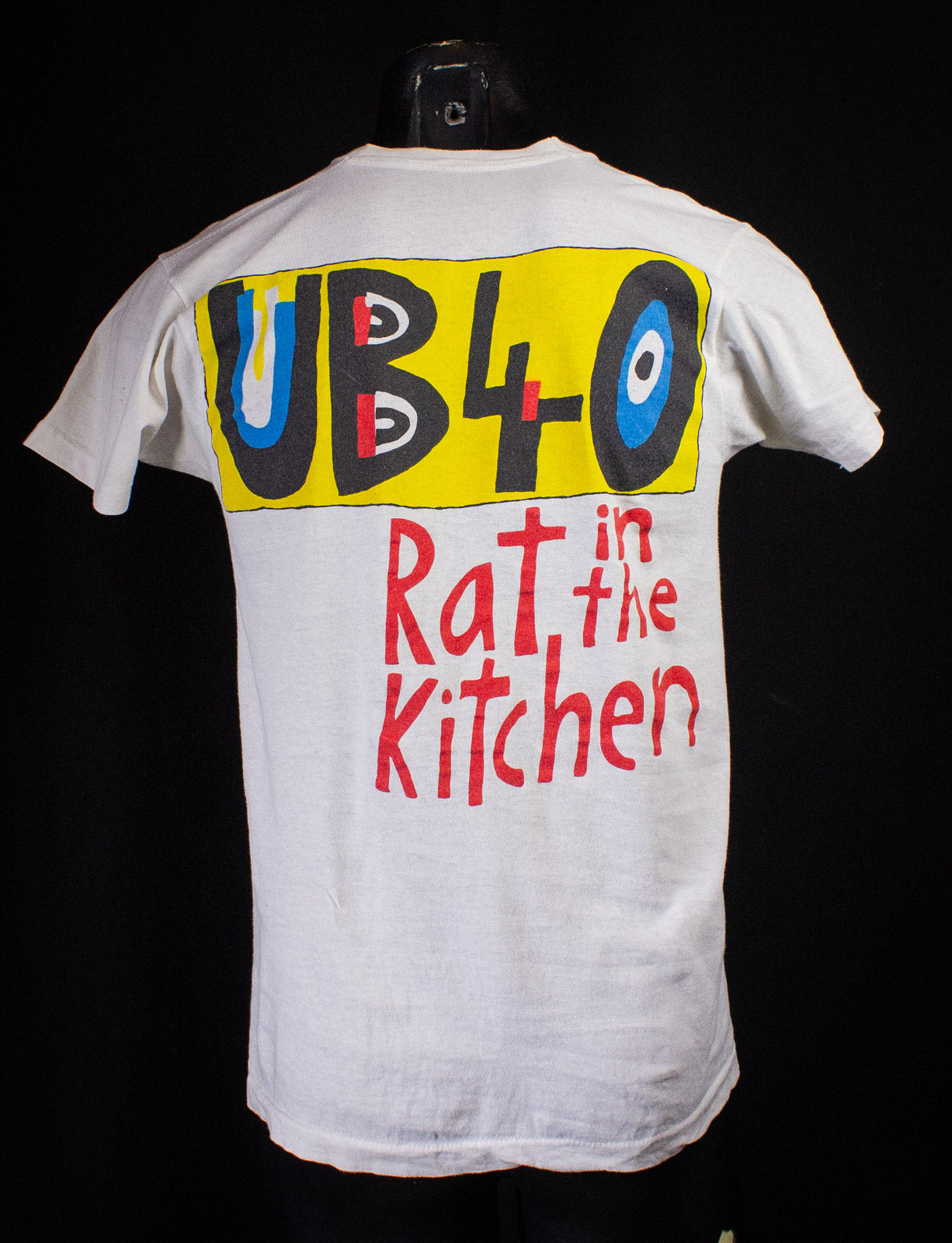 Vintage UB40 Rat in the Kitchen Concert T Shirt 1986 White Small