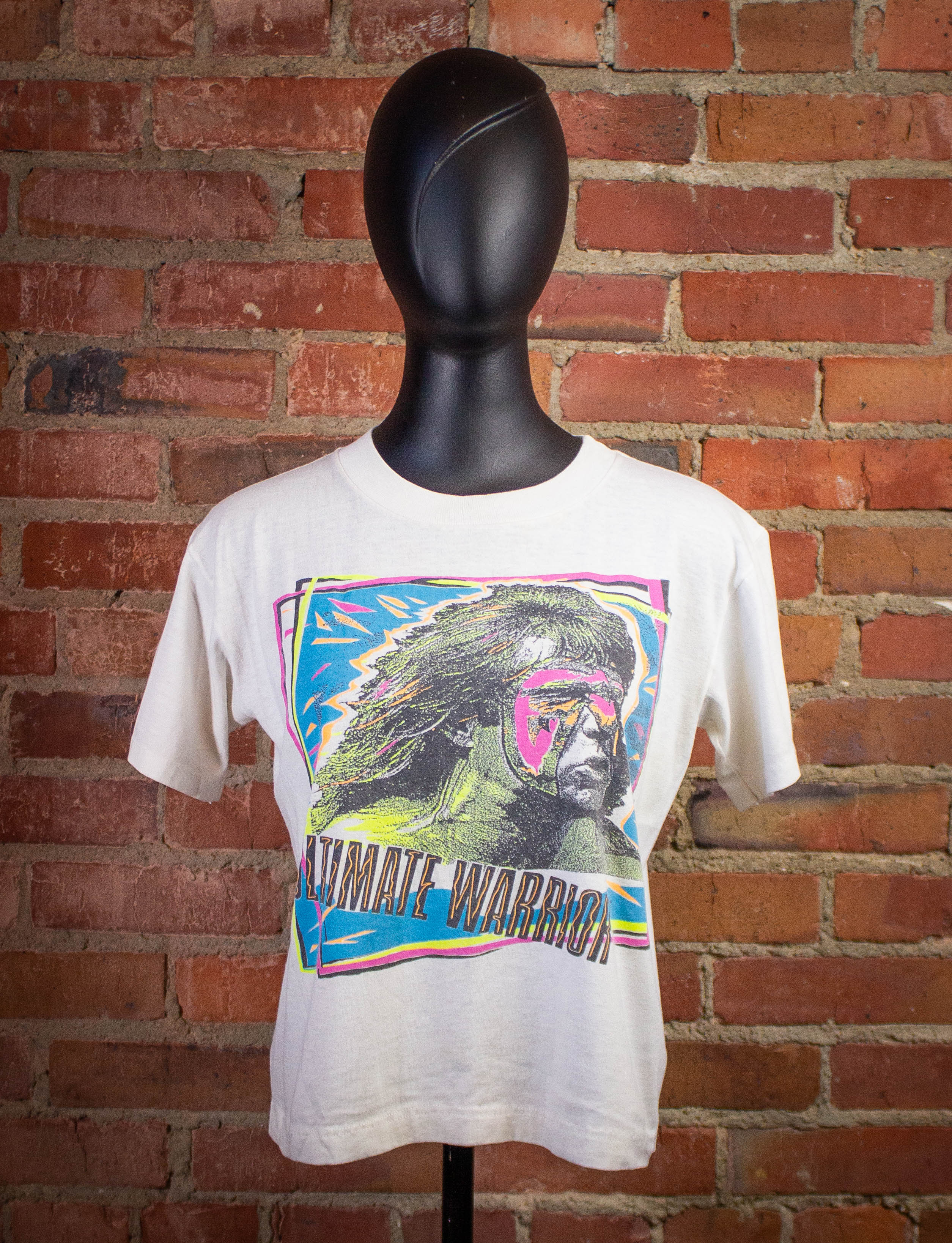 Vintage 1990 WWF Ultimate hot Warrior Wrestling T-Shirt