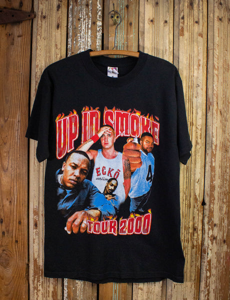 Vintage Up In Smoke Tour Rap Tee 2000 Black Large – Black Shag Vintage