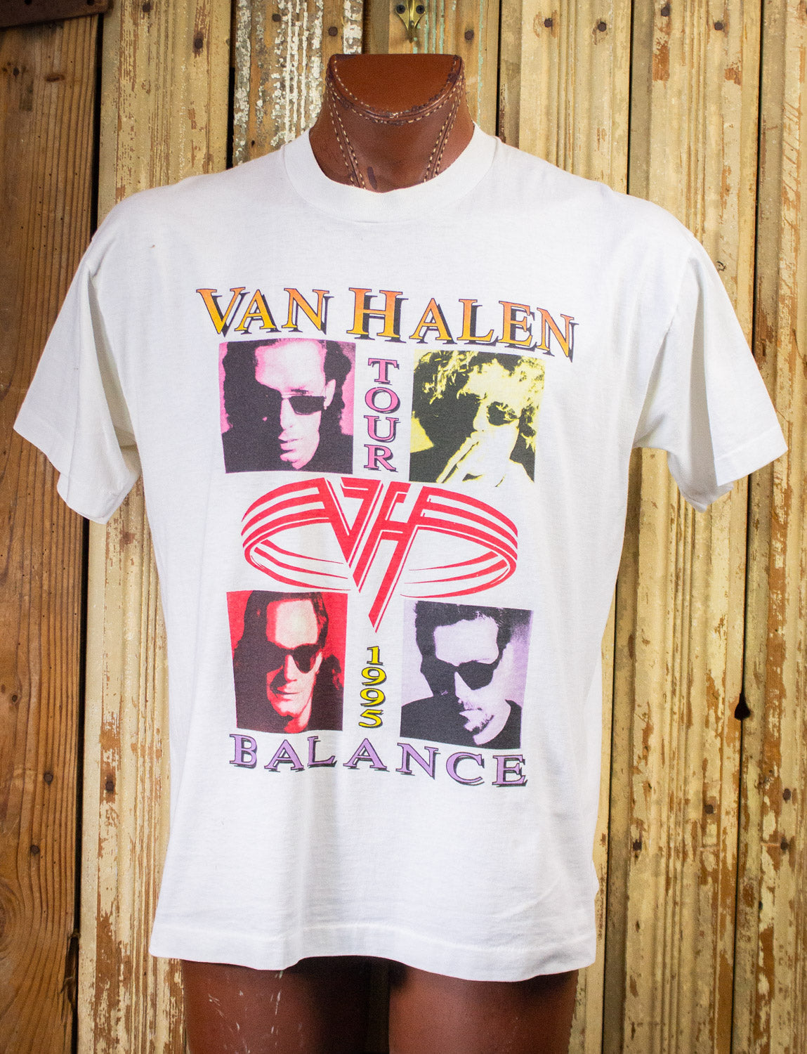 Vintage Van Halen Balance Concert T Shirt 1995 White XL