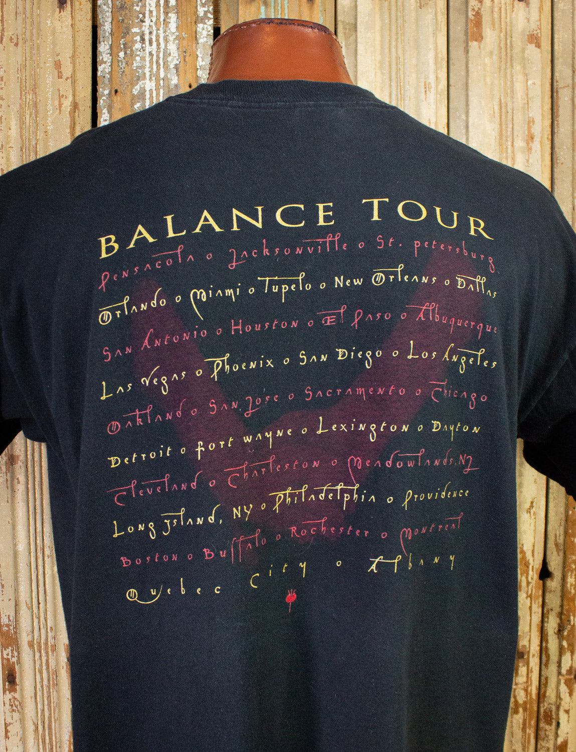 Vintage Van Halen Balance Tour Concert T Shirt 1995 Black XL