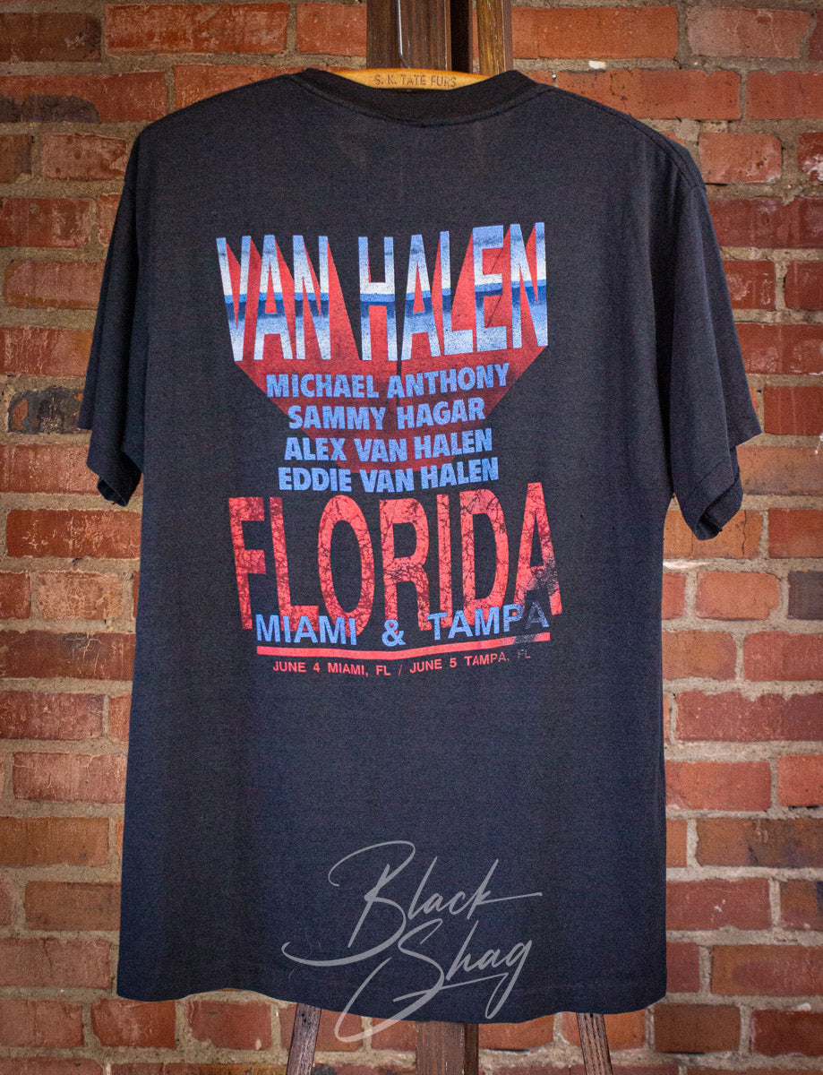 Vintage Van Halen Monsters of Rock Concert T Shirt 1988 Black Large