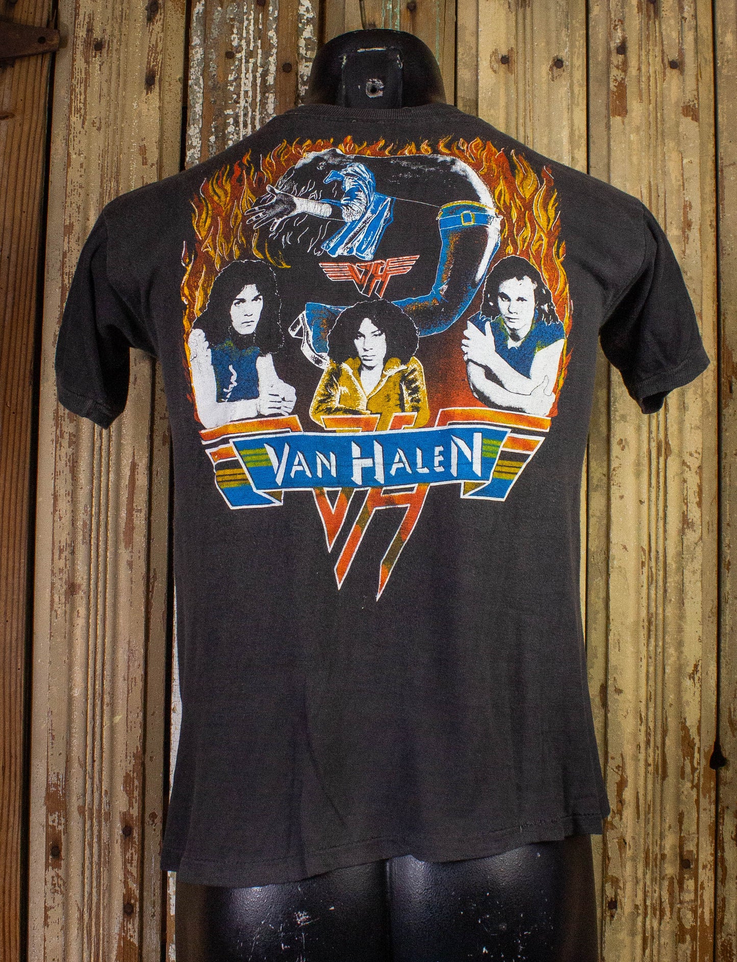 Vintage Van Halen Live On Tour Concert T Shirt 1979 Black Small