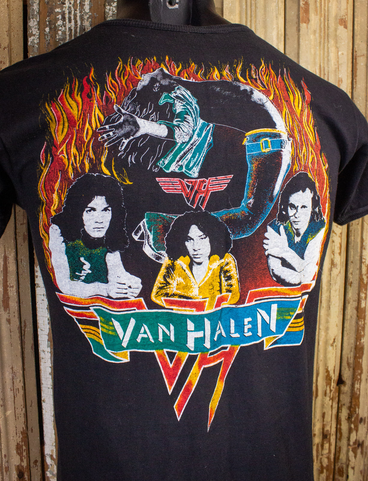 Vintage Van Halen VH2 Parking Lot Concert T Shirt 1979 Black