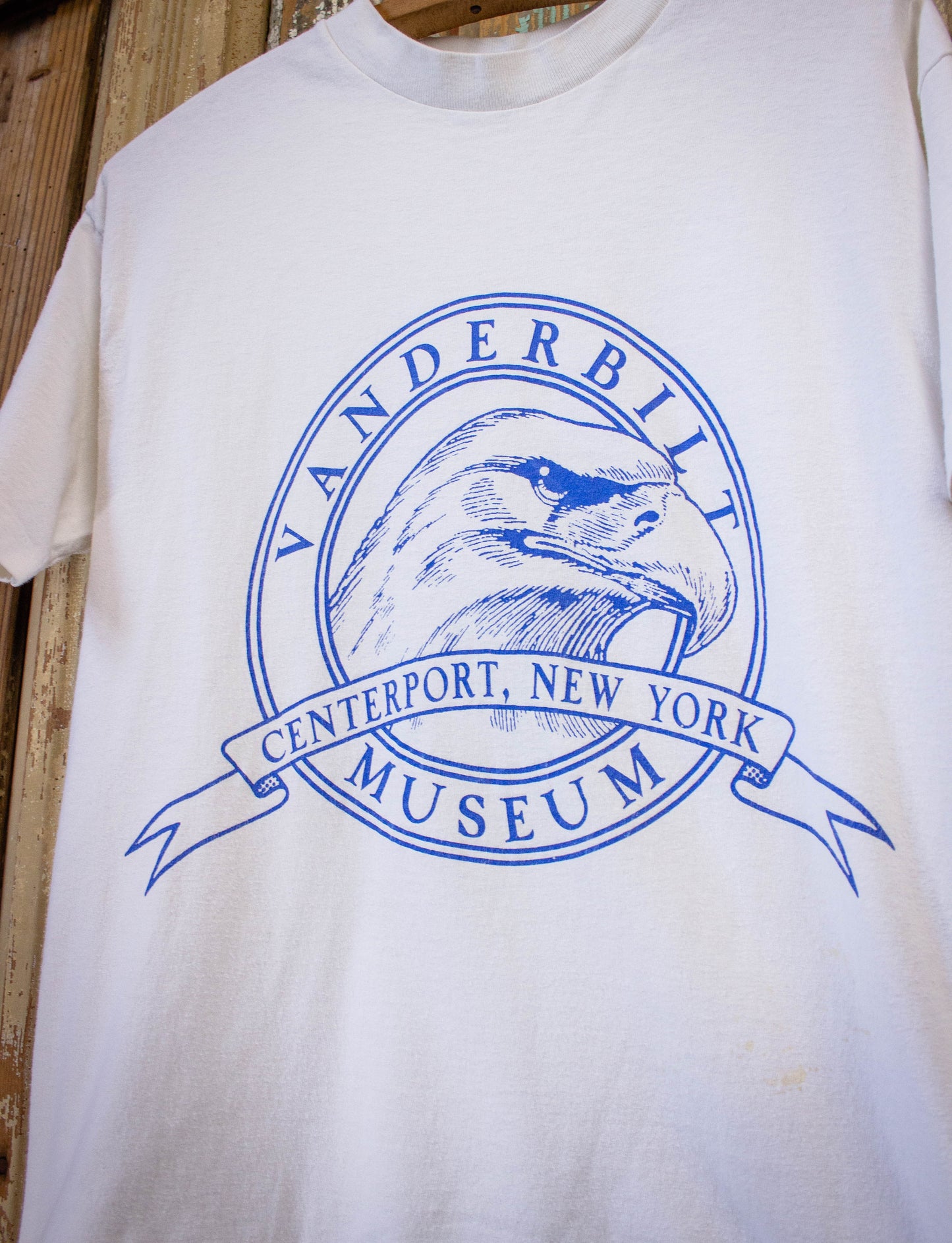 Vintage Vanderbilt Museum Graphic T Shirt White Medium