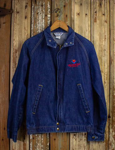 Vintage Crosby Stills Nash & Young World Tour Windbreaker Jacket 90s Blue Medium