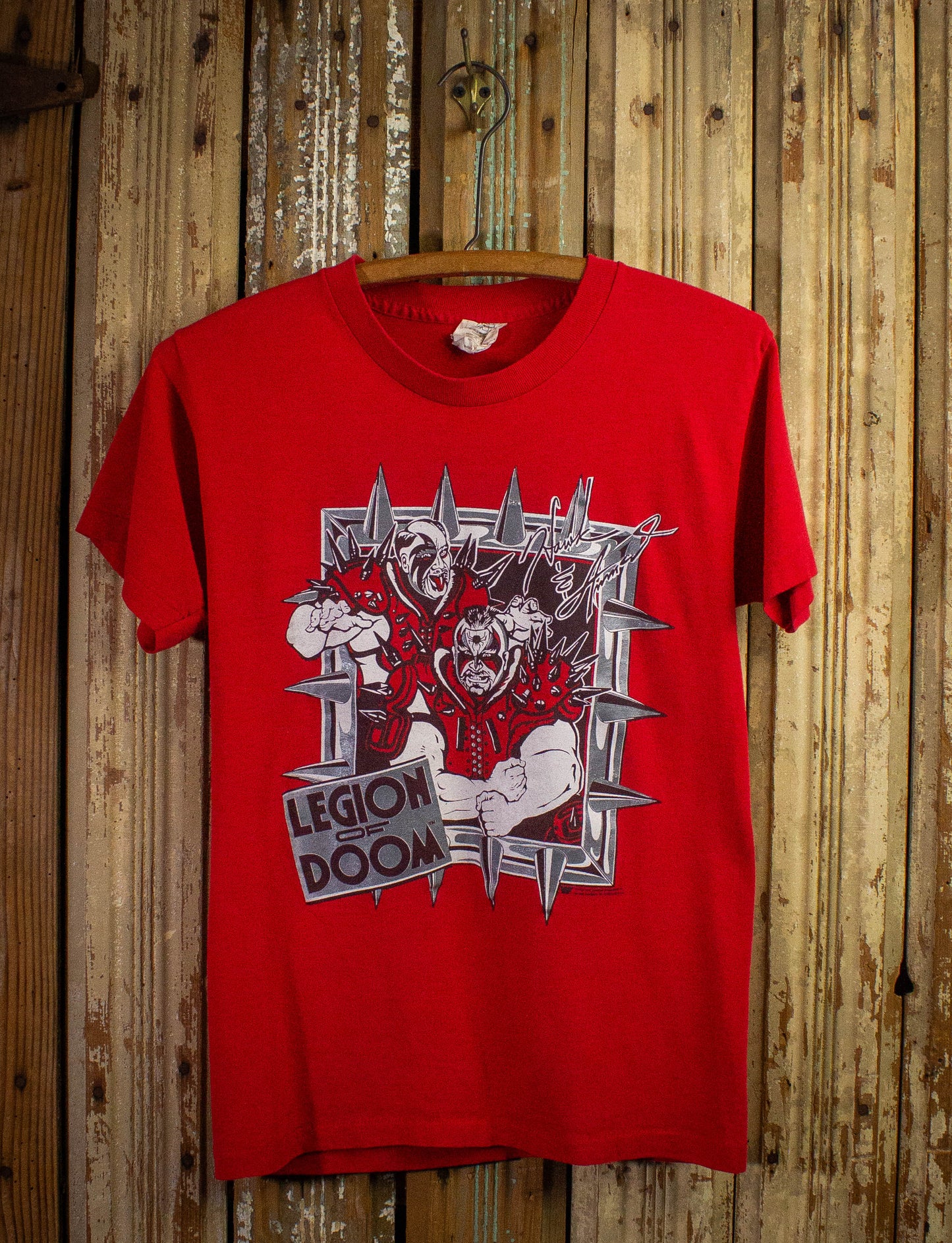 Vintage WWF Legion of Doom Graphic T Shirt 1990 Red Small XS