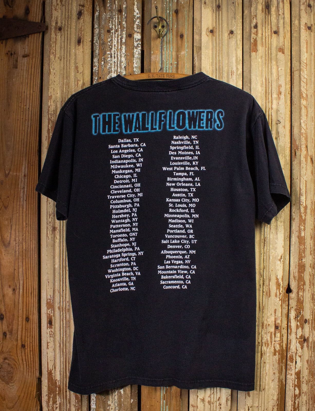 Vintage Wallflowers Tour Concert T Shirt 90s Black Large