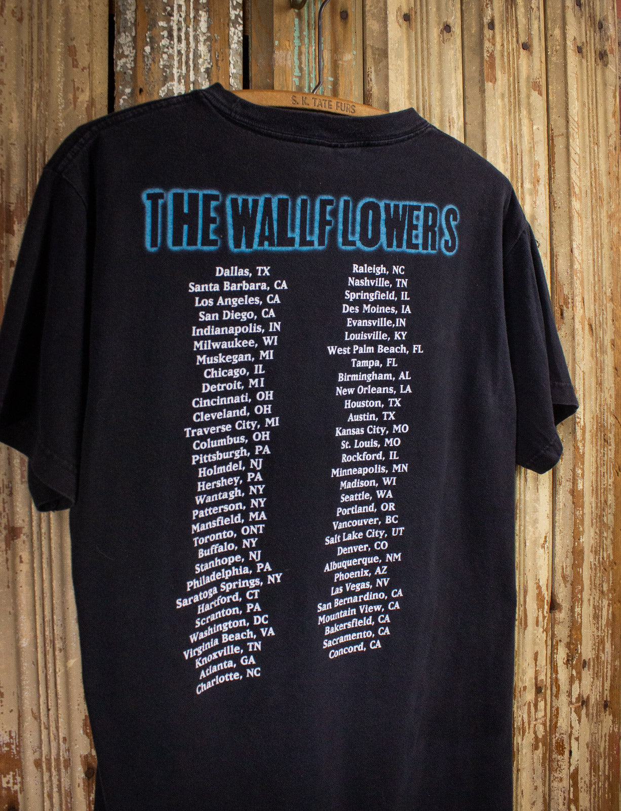 Vintage Wallflowers Tour Concert T Shirt 90s Black Large