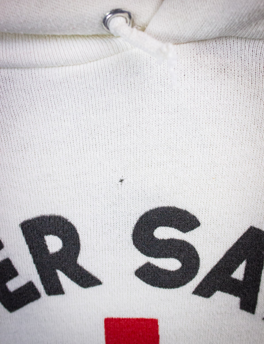 Vintage Water Safety Instructor Hoodie 80s White Small