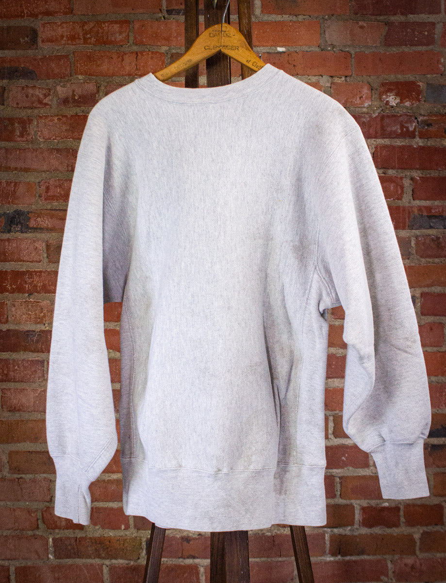 Vintage Wharton Crewneck Sweatshirt 90s Gray Medium