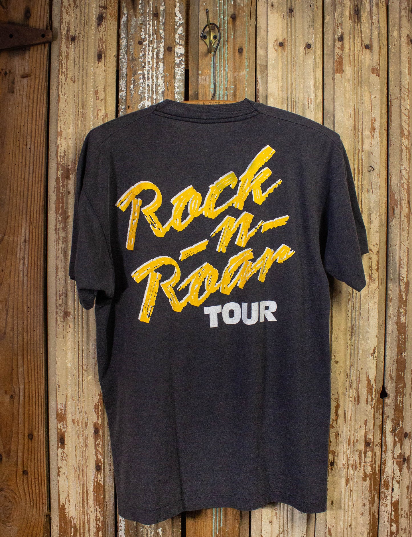 Vintage White Lion Rock N Roar Concert T Shirt 1987 Black Large