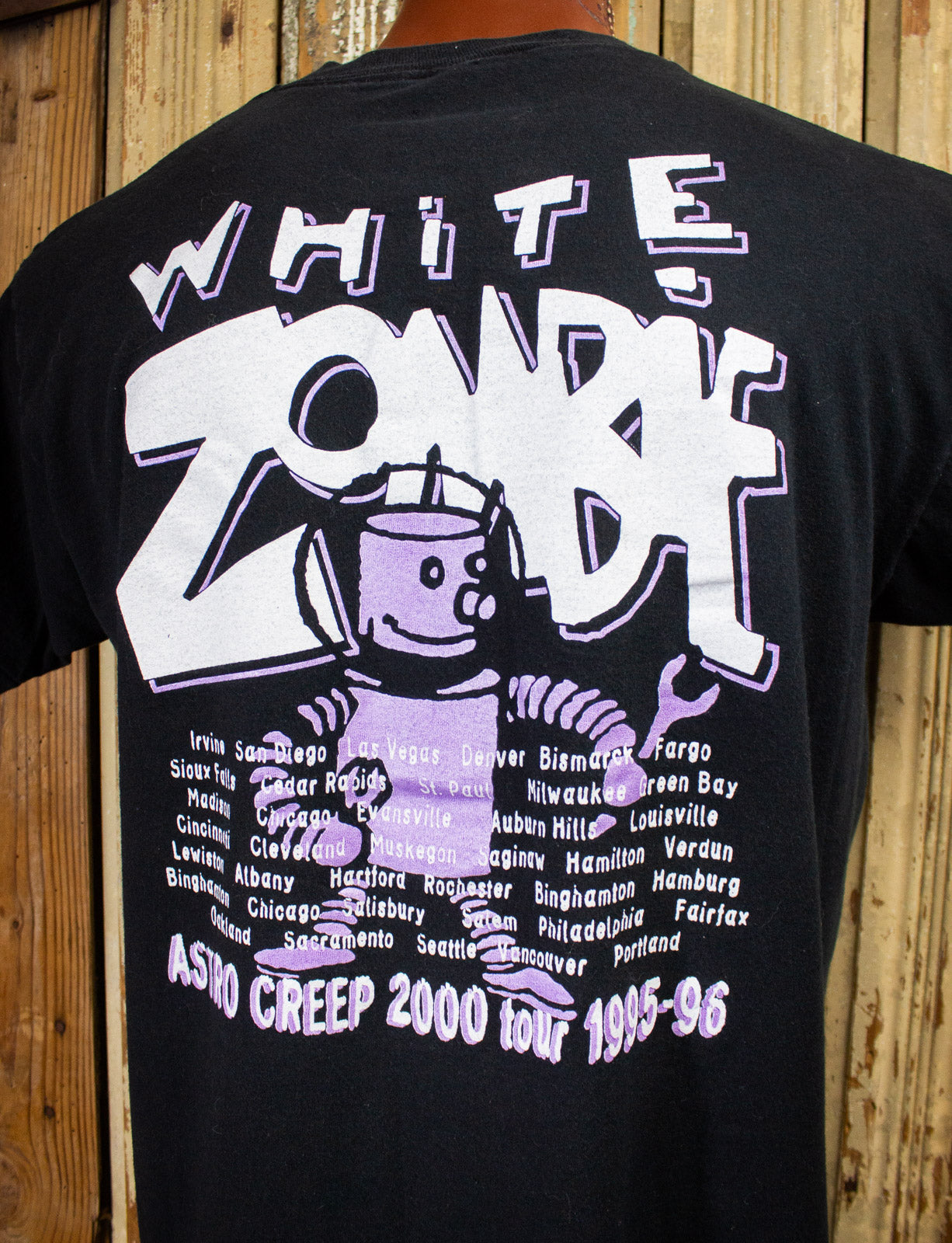 Vintage White Zombie Astro Creep 2000 Concert T Shirt 1995/96 Black XL