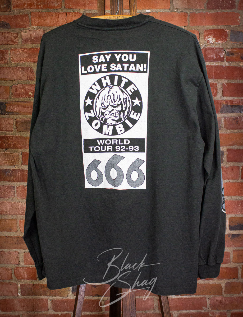 Vintage White Zombie Say You Love Satan Concert T Shirt 1992/93 XL