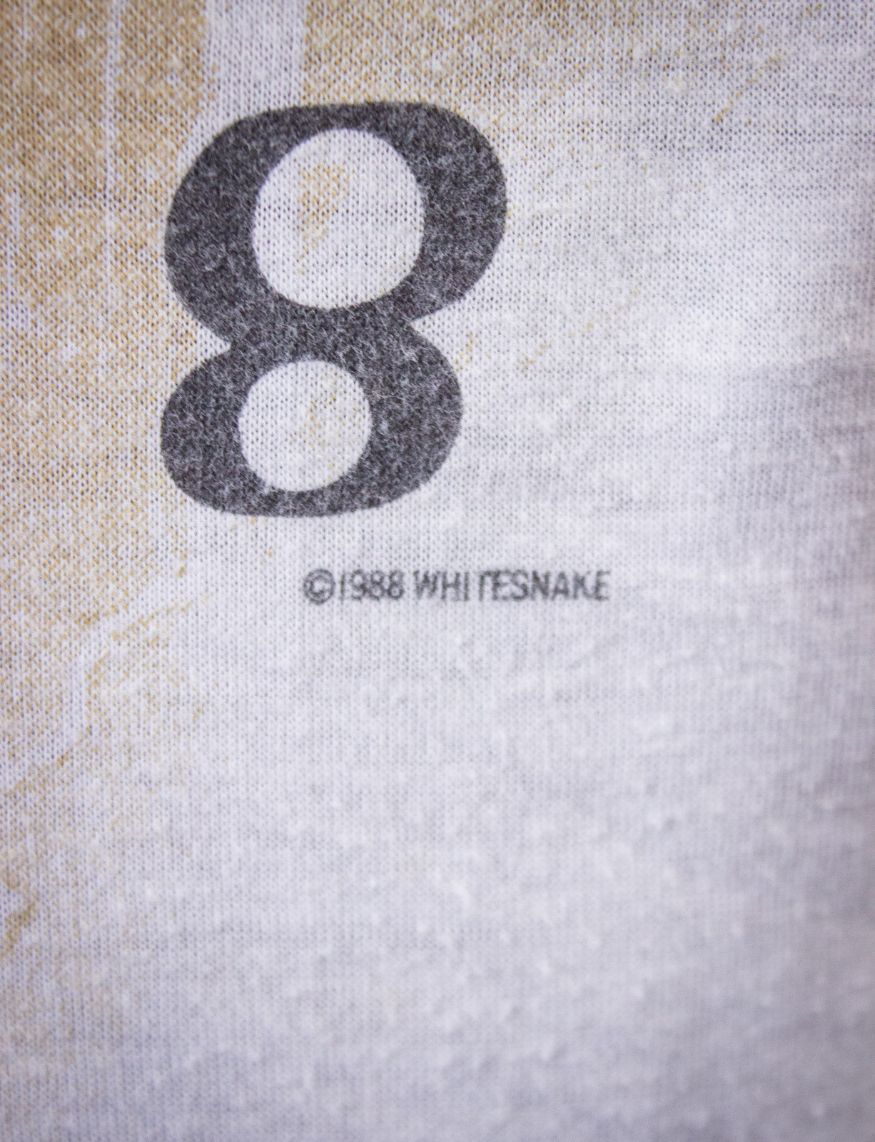 Vintage Whitesnake Tour Concert T Shirt 1988 White Medium