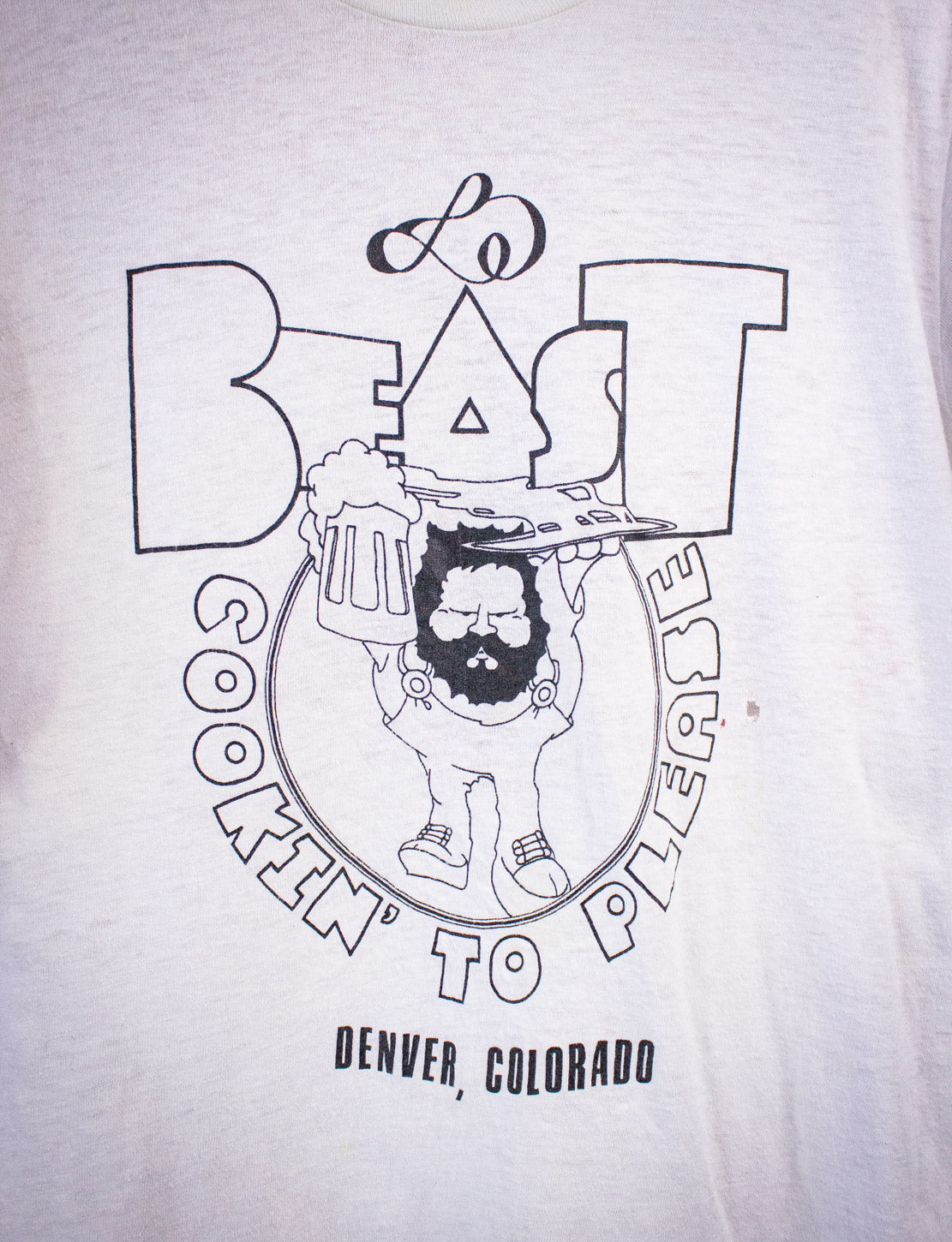 Vintage Willie Nelson Beast Crew Concert T Shirt 1979 White Small