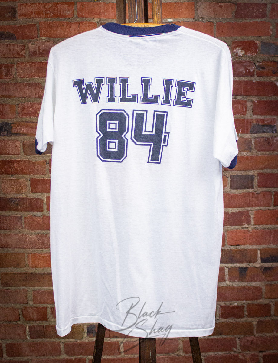 Vintage Willie Nelson Texas Concert Ringer T Shirt 1984 Large