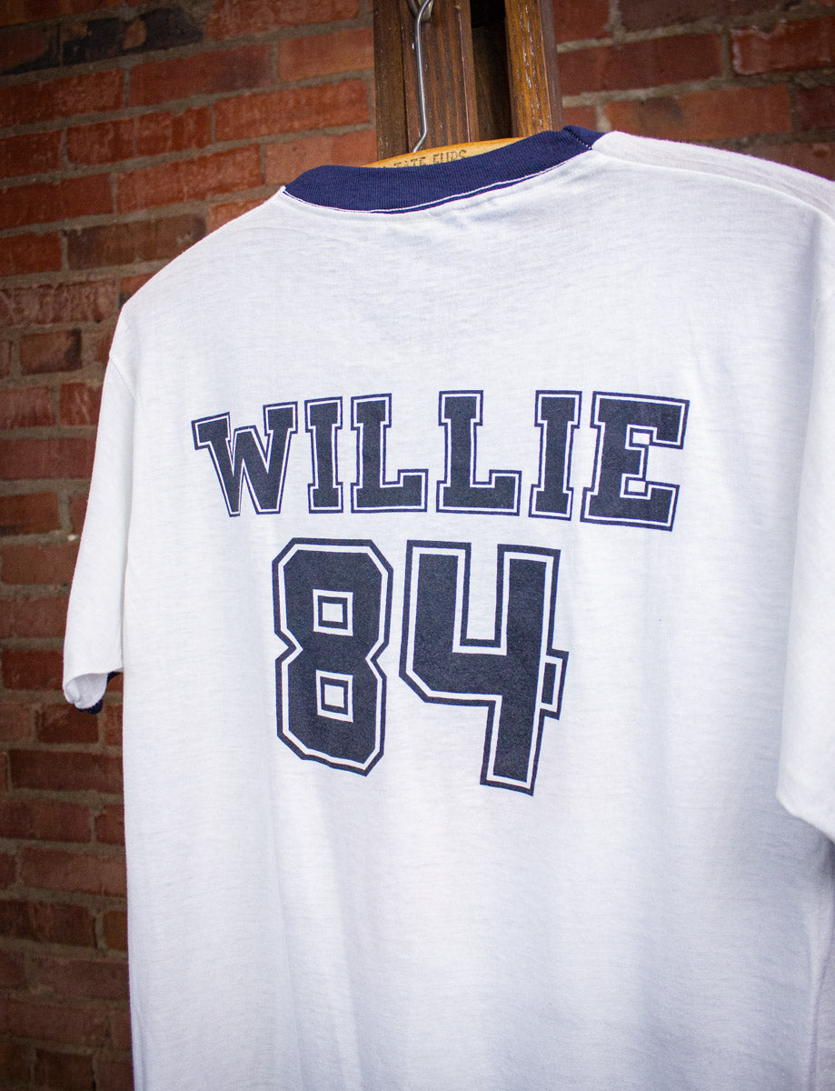 Vintage Willie Nelson Texas Concert Ringer T Shirt 1984 Large