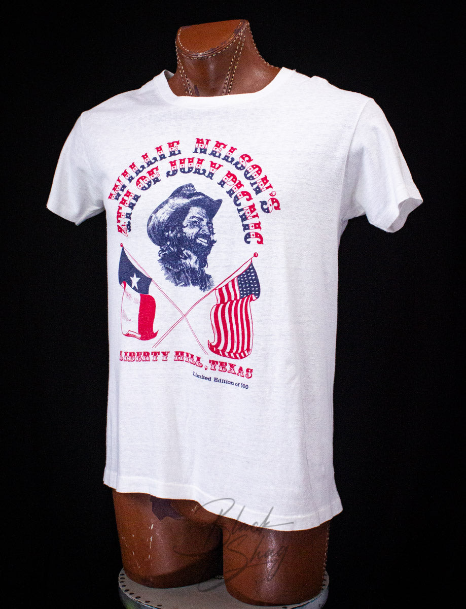 Vintage Willie Nelson's Fourth of July Picnic Limited Edition 1 of 500 Concert T Shirt 1975 Medium