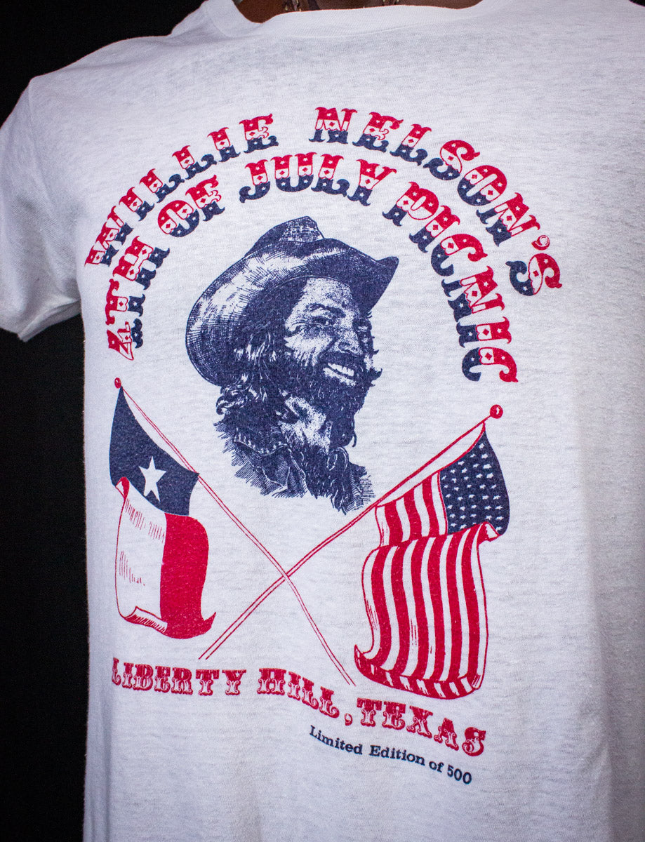 Vintage Willie Nelson's Fourth of July Picnic Limited Edition 1 of 500 Concert T Shirt 1975 Medium