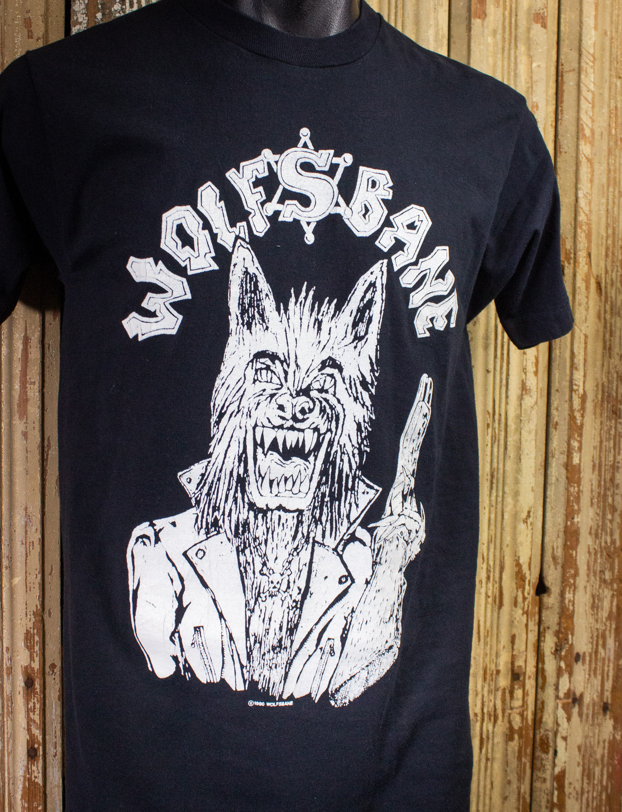 Vintage Wolfsbane Howling Mad Shithead Concert T Shirt 90s Black
