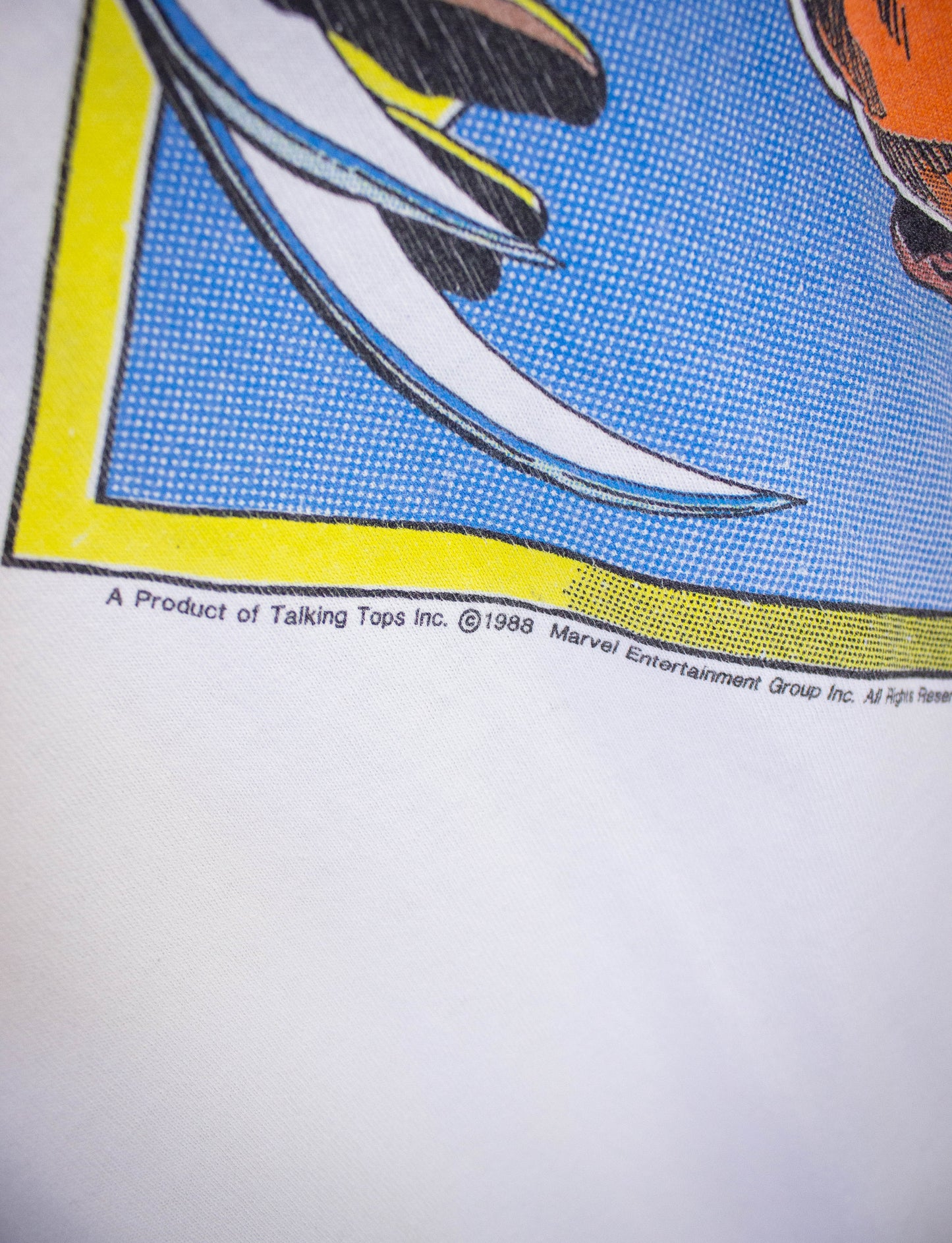 Vintage Wolverine Marvel Comic Book Graphic T-Shirt 1988 XL