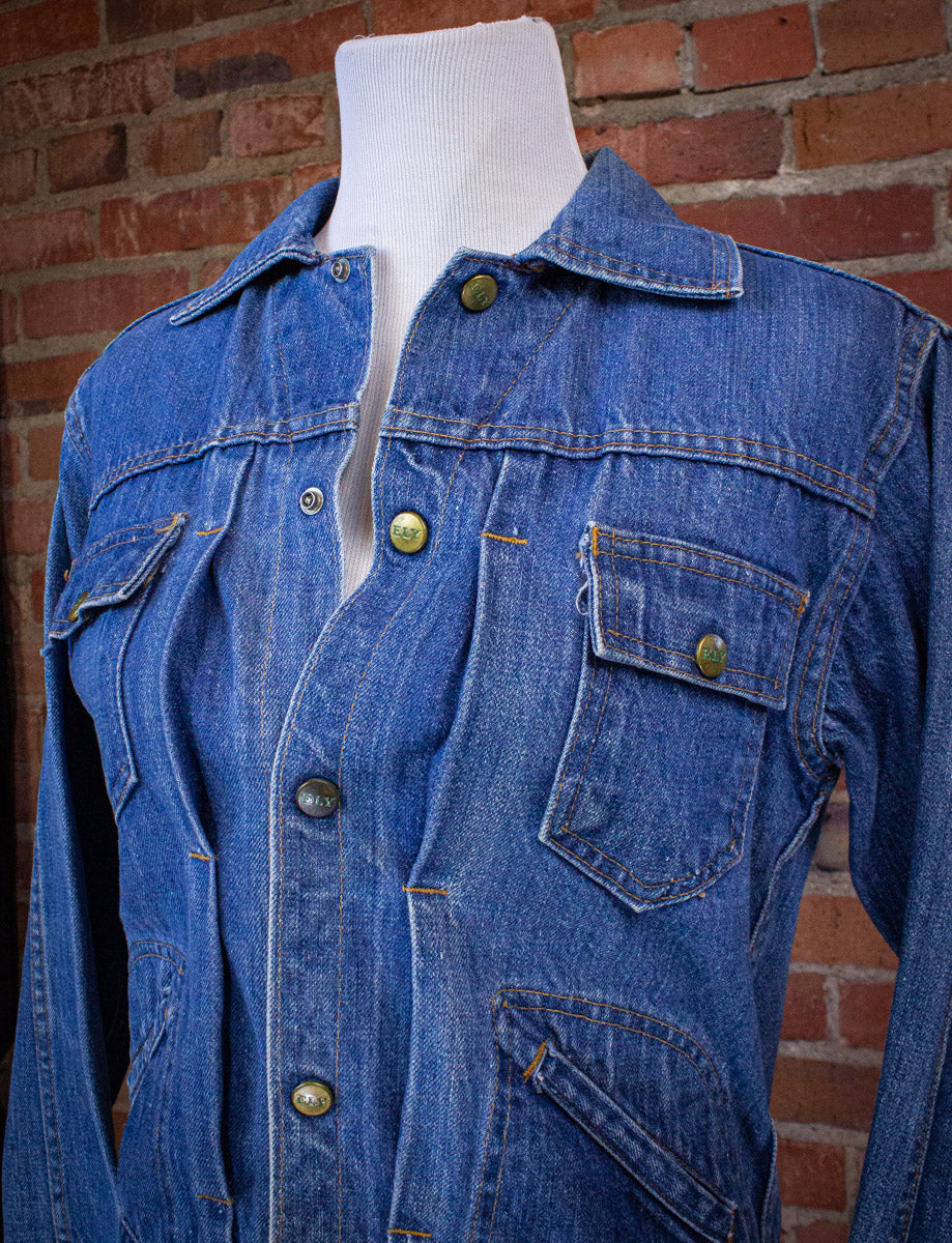 Vintage Women's ELY Denim Jacket 70s Small