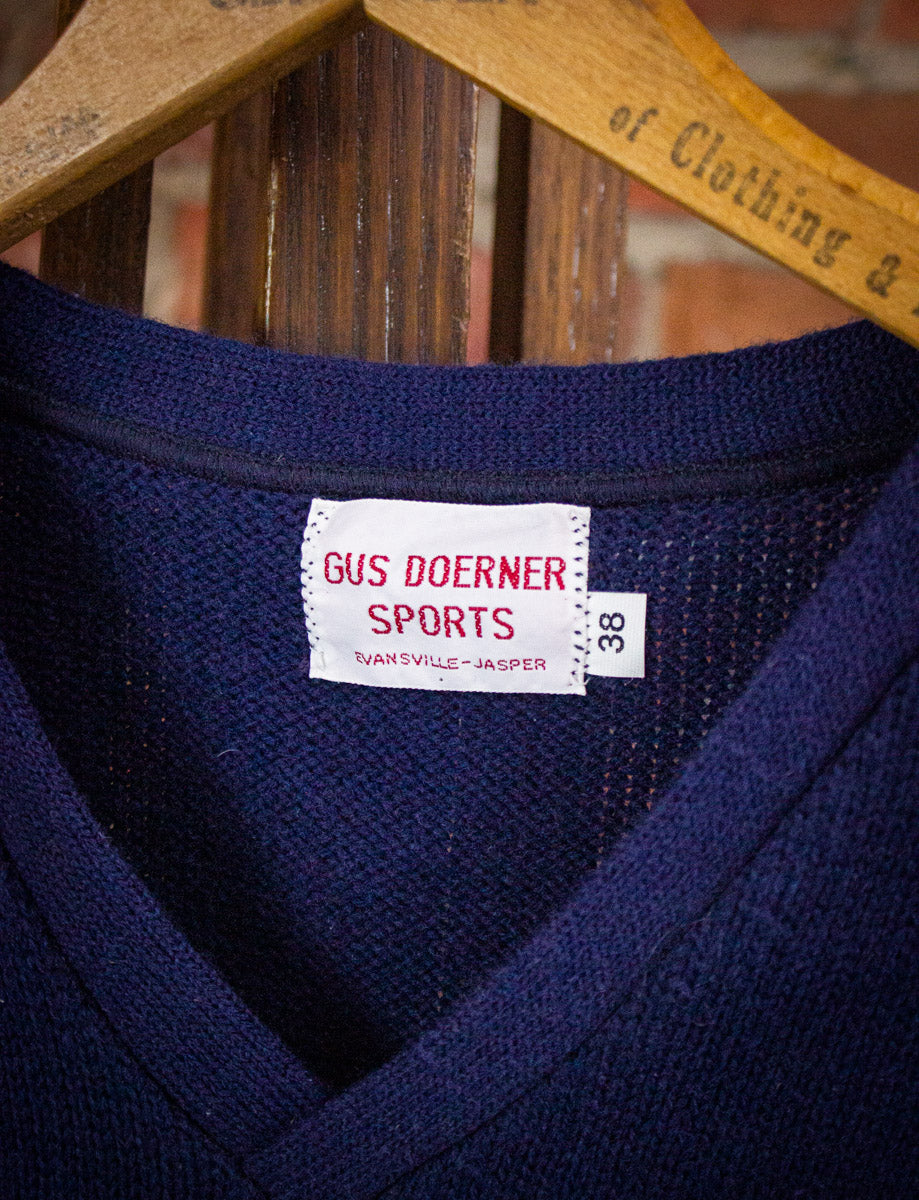 Vintage Women's Varsity "R" Sweater 70s Blue Small