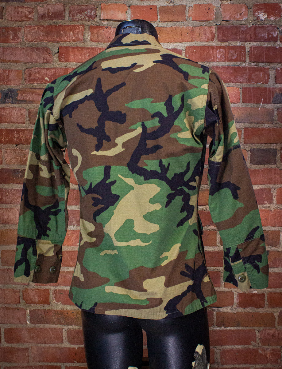 Vintage US Woodland Camo Shirt 80s/90s Small