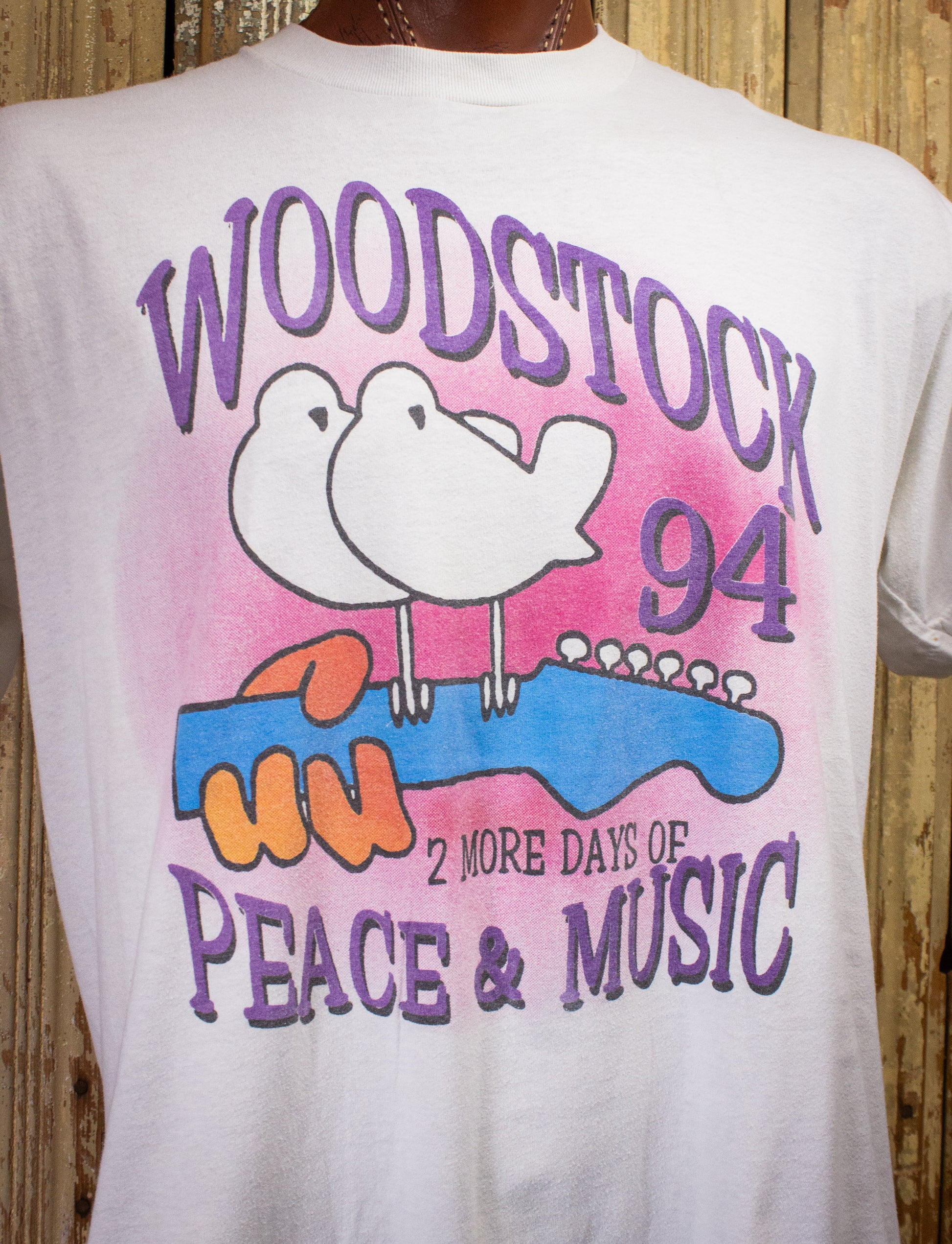 Vintage Woodstock '94 Concert T Shirt 1994 White XL