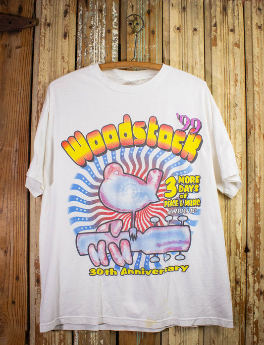 Vintage Woodstock '99 Festival Concert T Shirt 1999 White XL