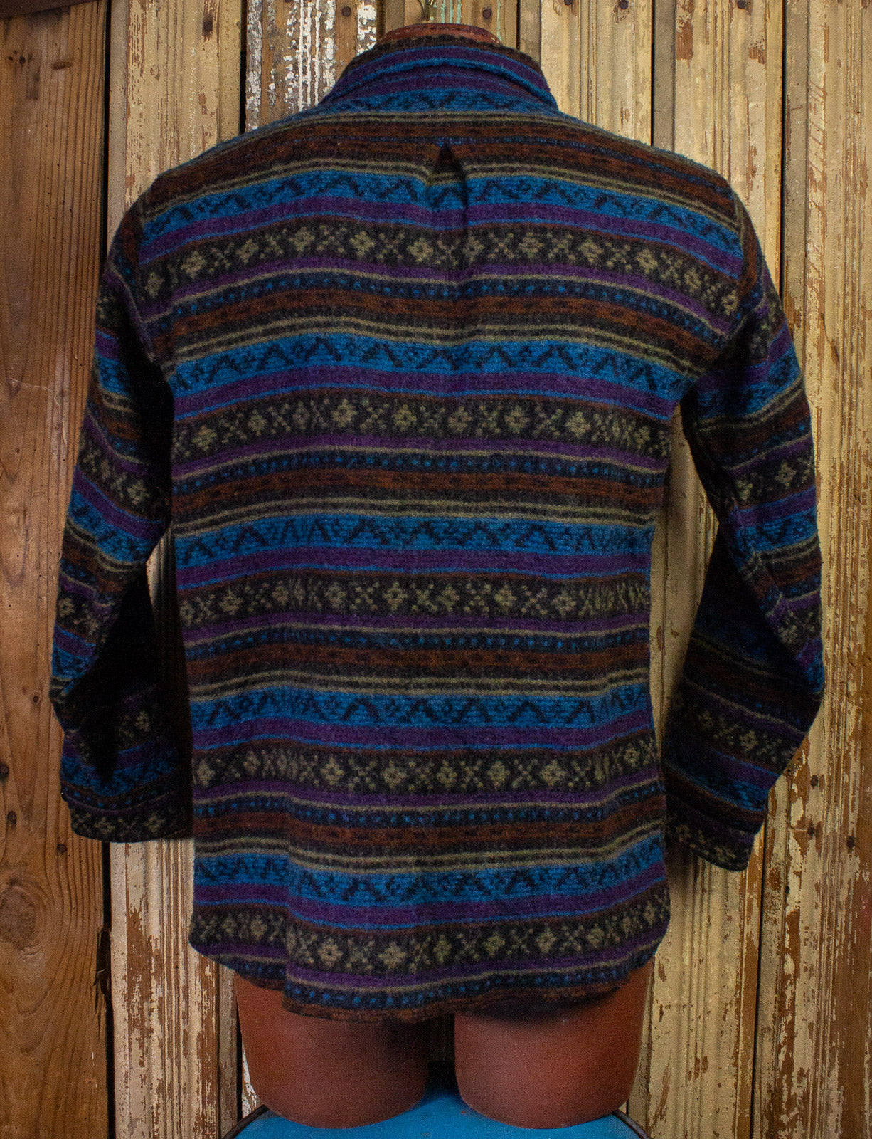 Vintage Woolrich Aztec Pattern Flannel Large