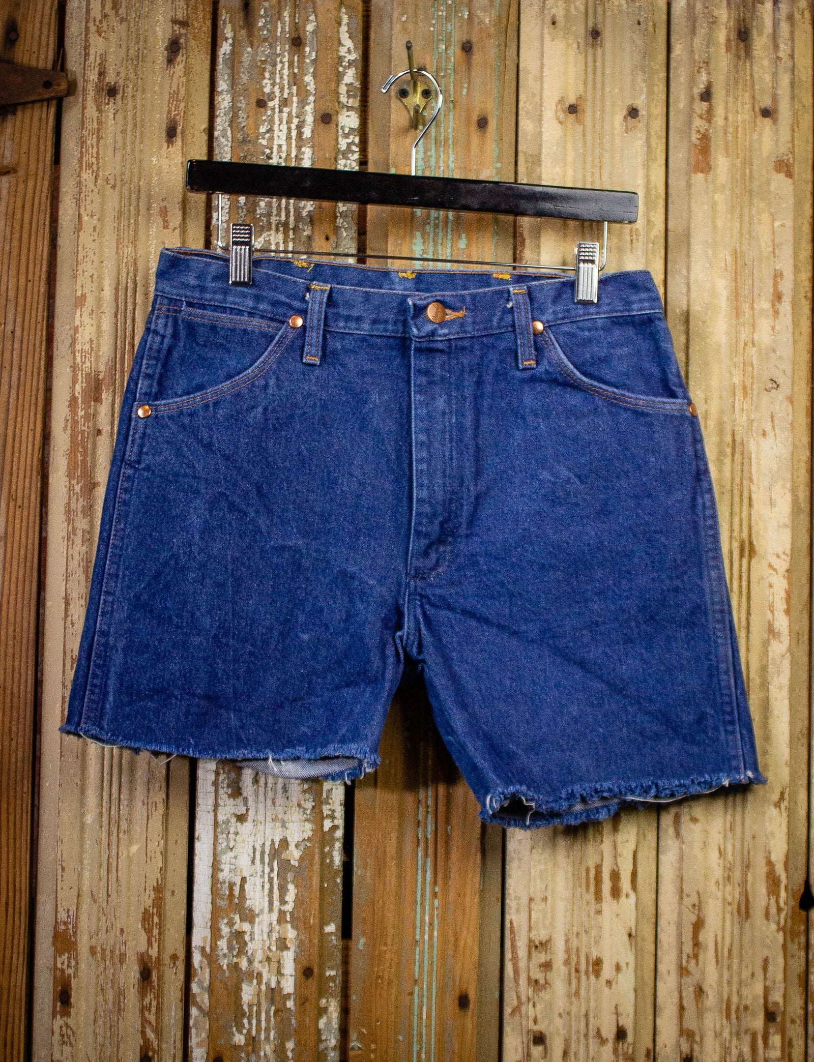 Vintage Wrangler Cutoff Denim Shorts Dark Wash 32w