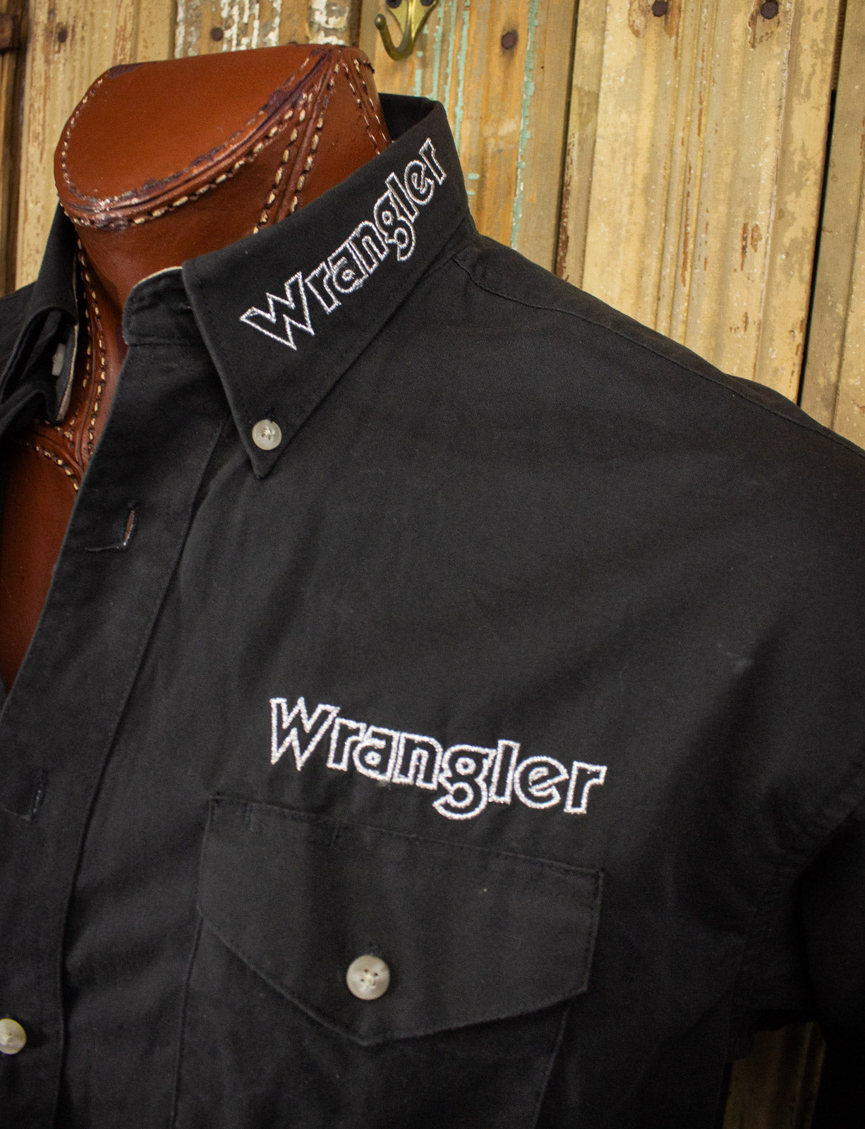 Vintage Wrangler Harley Davidson Denim Western shops Shirt Size XL