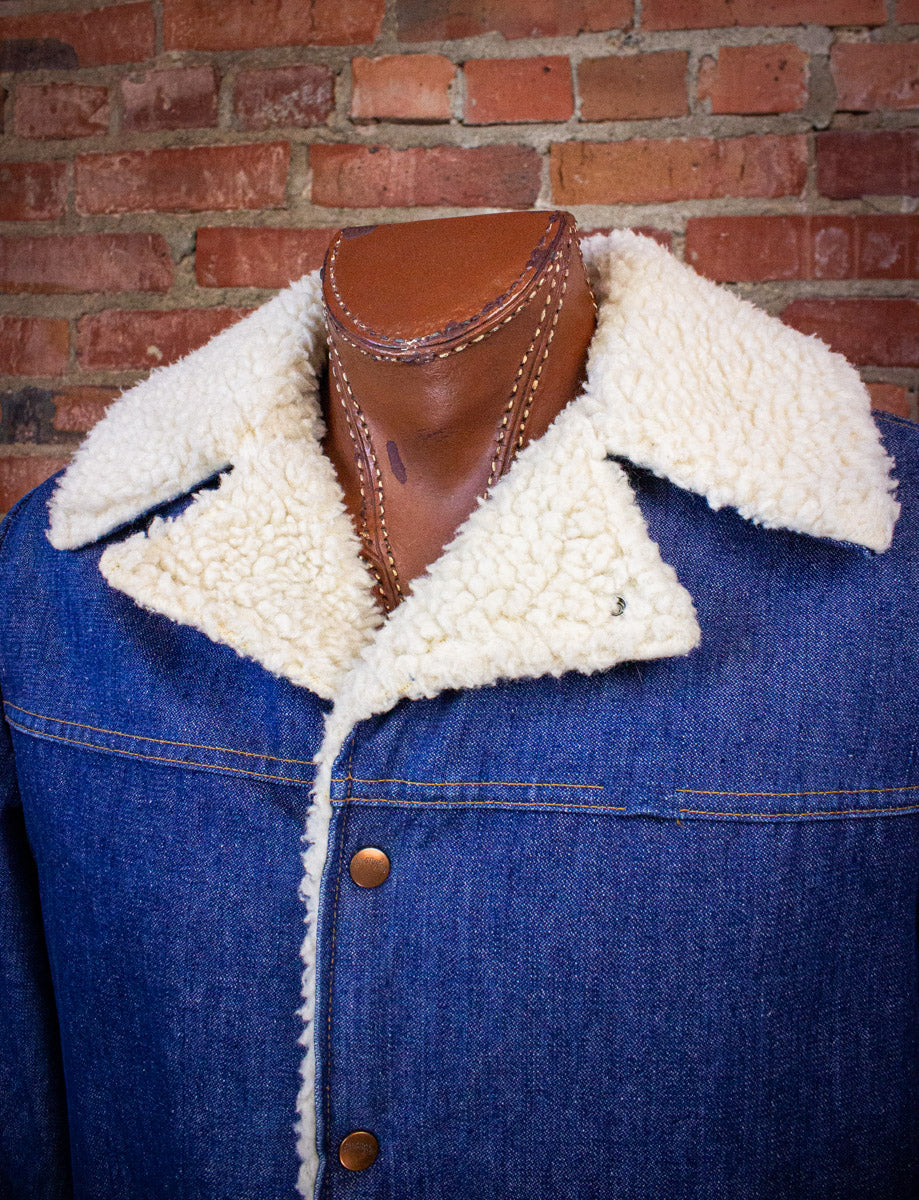 Vintage Wrangler Sherpa Denim Jacket XL