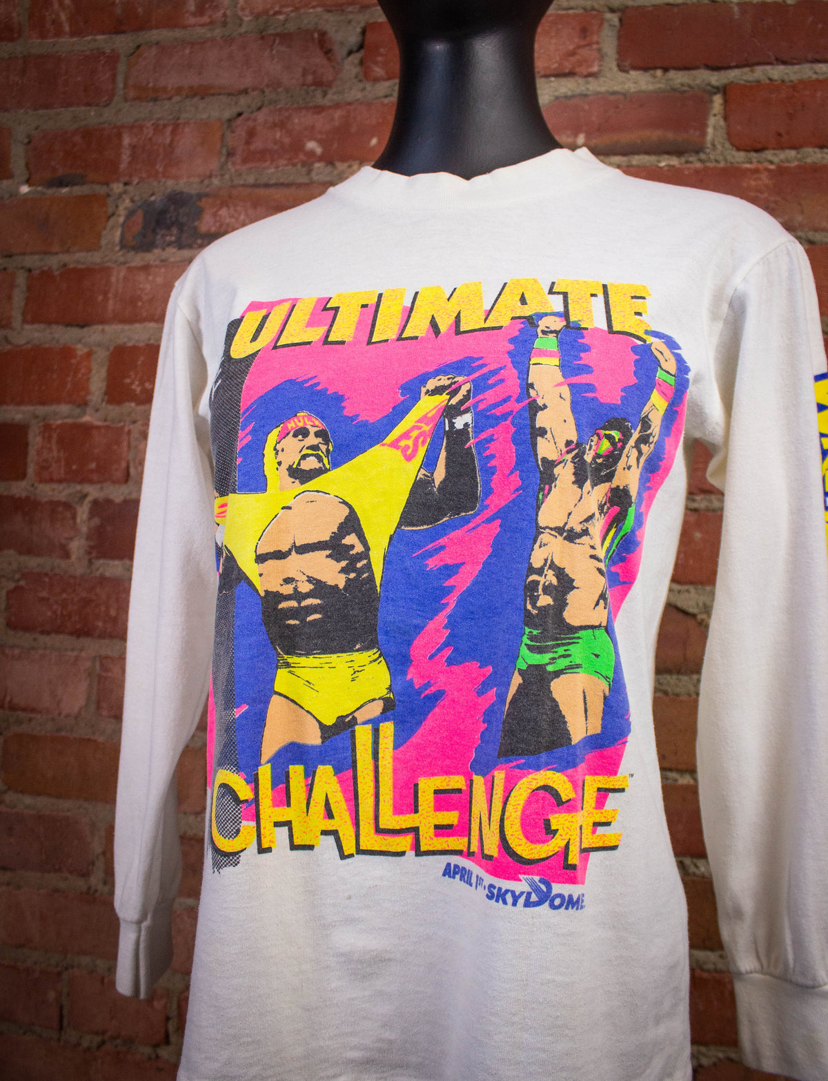 Vintage WWF Wrestlemania Ultimate Challenge Long Sleeve Graphic T 