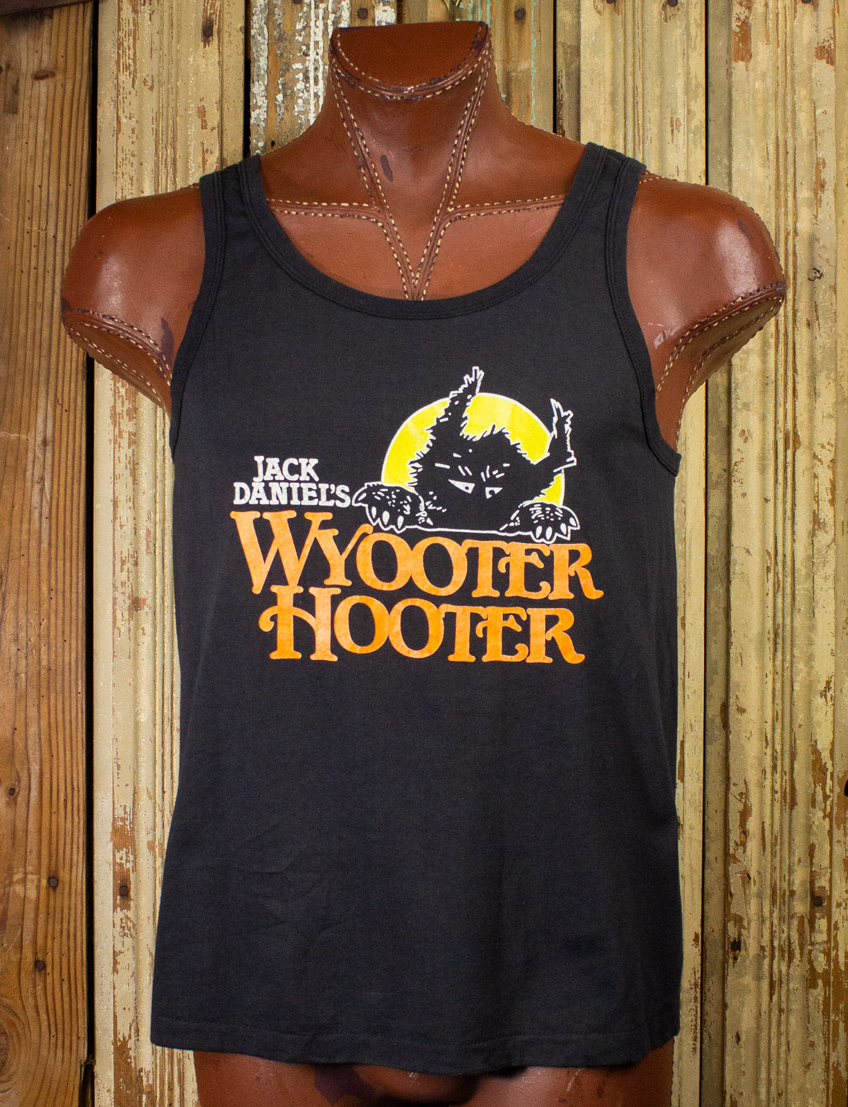 Vintage Wyooter Hooter Tank Top 80s Black Large