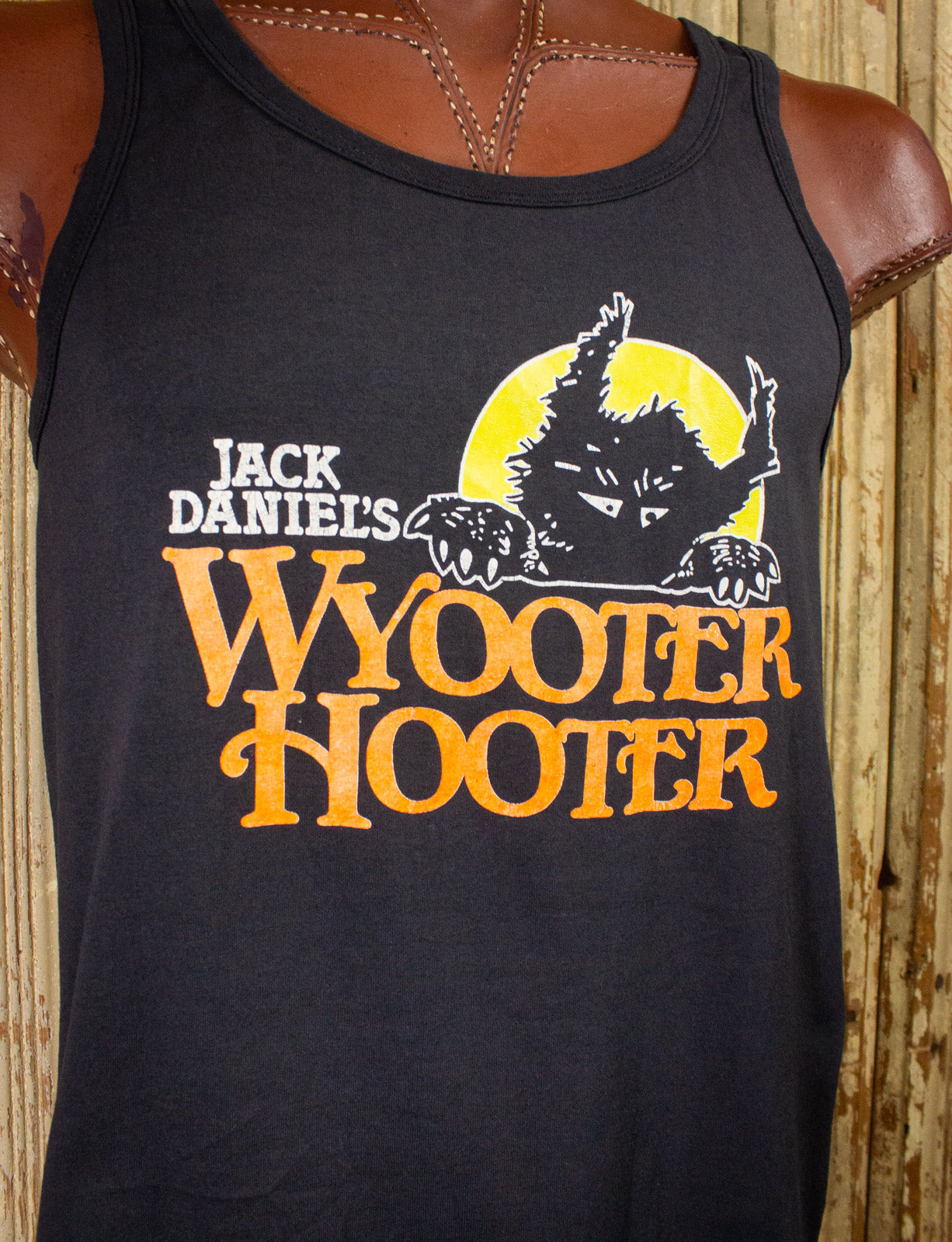 Vintage Wyooter Hooter Tank Top 80s Black Large