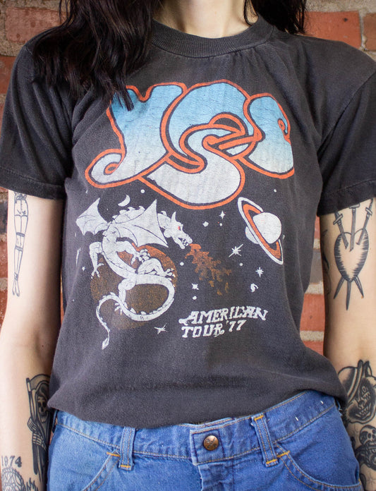 Vintage Yes American Tour Concert T-Shirt 1977 XS