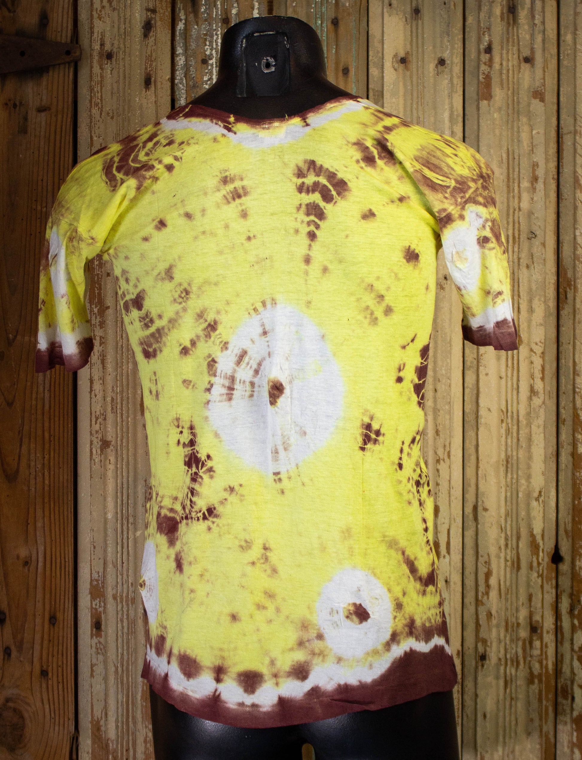Vintage India Trading Corp Yellow Tye Dye T-Shirt 1970's S