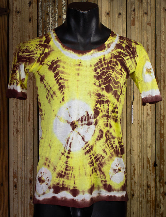 Vintage India Trading Corp Yellow Tye Dye T-Shirt 1970's S