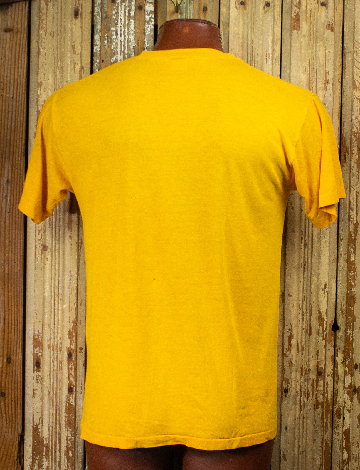 Vintage Yellowstone Souvenir Graphic T Shirt 1982 Yellow Large