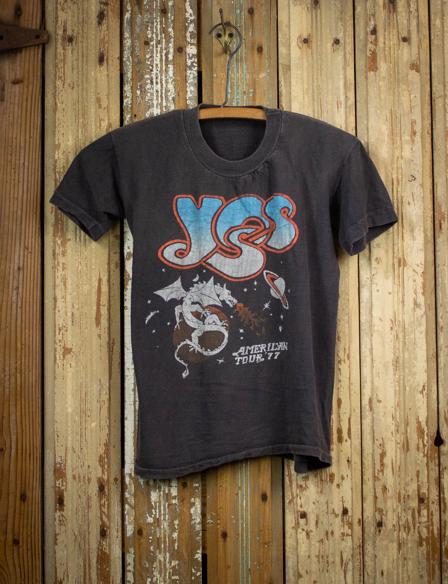 Vintage Yes American Tour Concert T-Shirt 1977 XS