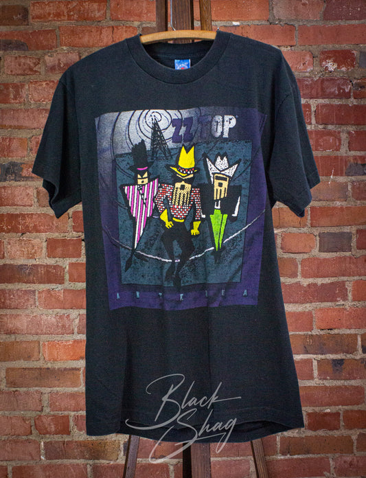 Vintage ZZ Top Antenna World Tour Concert T Shirt 1994 Black Large