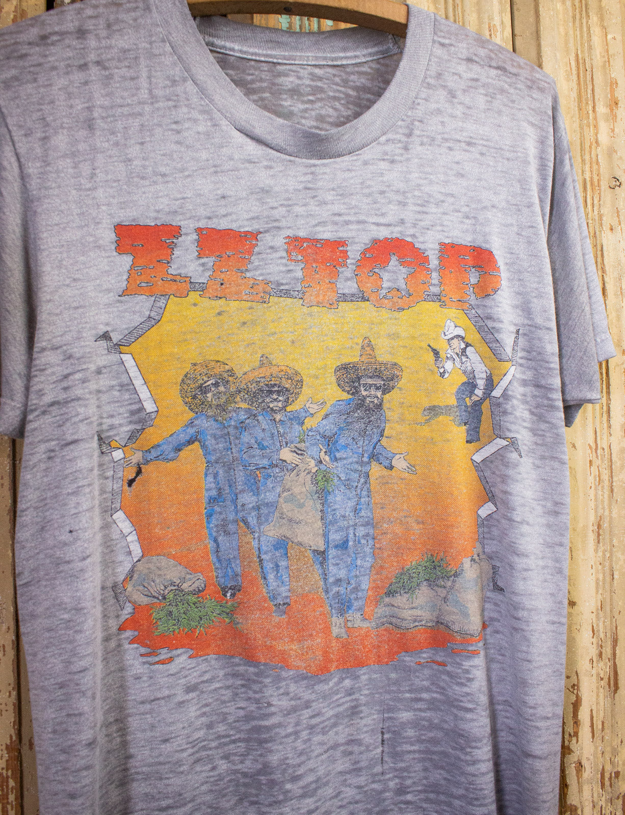 Vintage ZZ Top El Loco Concert T Shirt 1982/83 Gray Medium