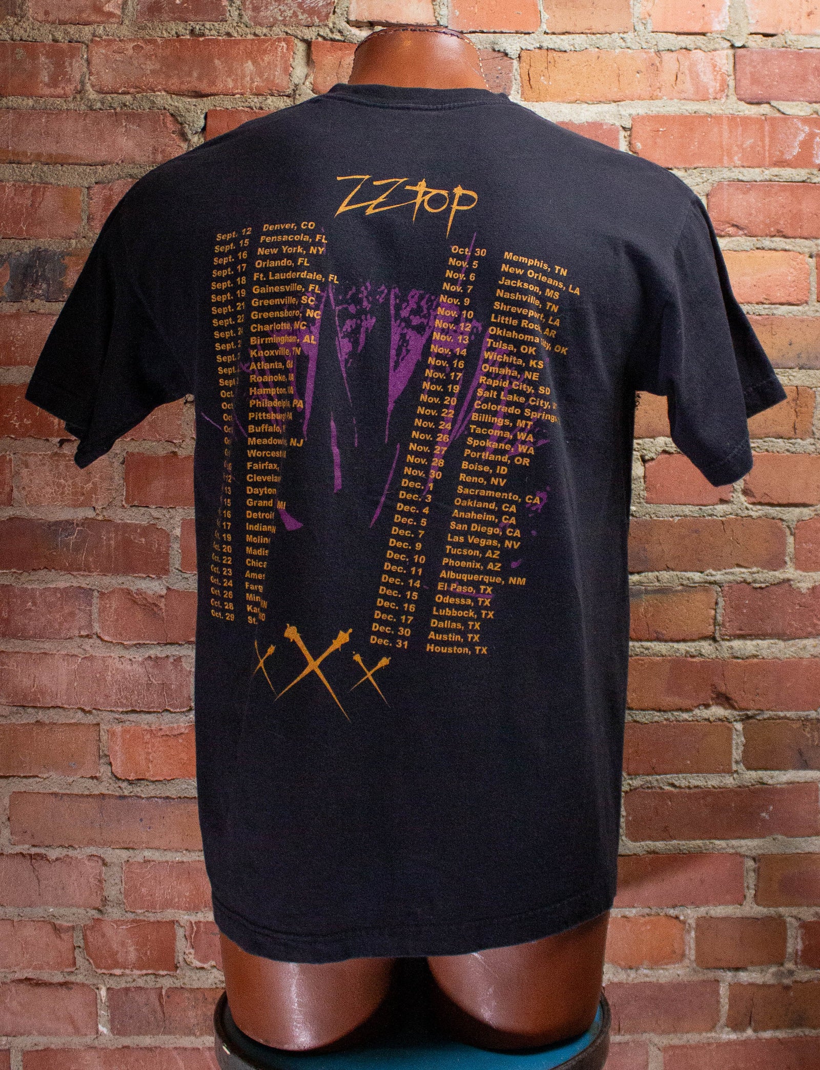 Vintage ZZ Top La Grange Concert T-Shirt 1999 L
