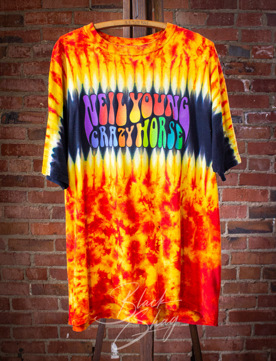 Vintage Neil Young Crazy Horse Concert T Shirt 2003 Tie Dye 2XL