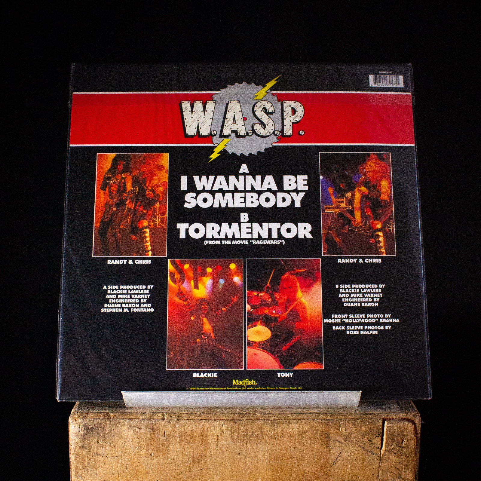 WASP I Wanna Be Somebody Picture Disc 12" Single