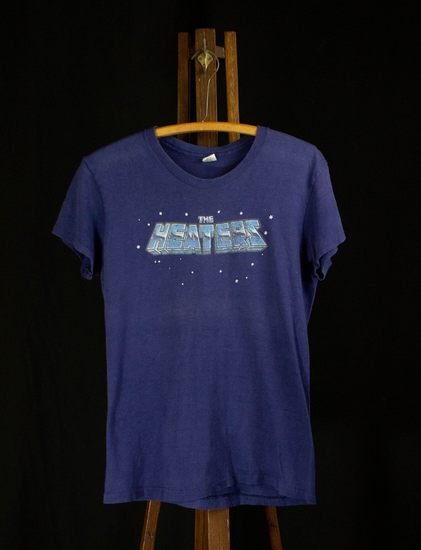 Vintage 1978 The Heaters Starwood Ariola Records Promo T Shirt Blue Small