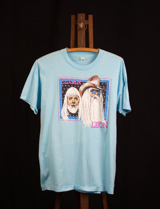 Vintage 1986 Edgar Winter and Leon Russell Tour Concert T Shirt Medium/Large